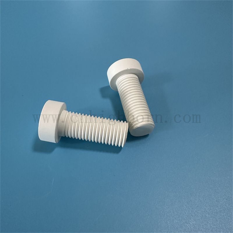 Gorąco prasujący azotek ceramiczna śruba śrubowa BN Izulator części do przemysłu