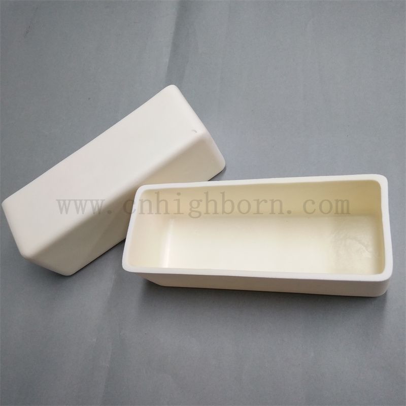 Odporność na wysoką temperaturę AL2O3 Ceramiczna łódź spalania aluminiowa porcelanowa topnienie tygla
