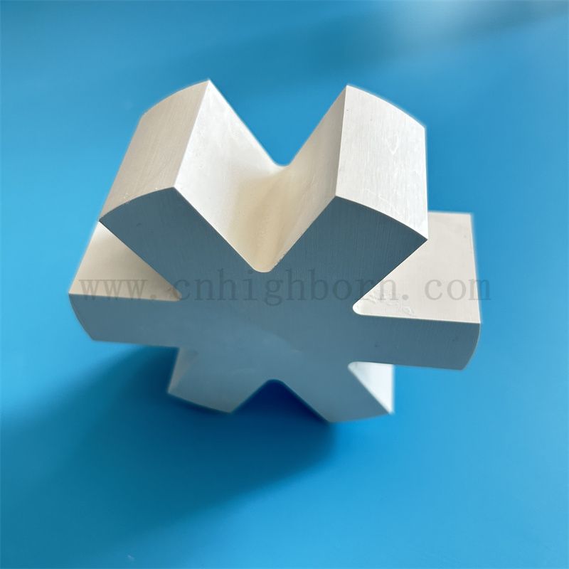 Ceramiczne części azotku sześciokątnego azotu boru 99% Czystość HBN BN Ceramiczny blok strukturalny