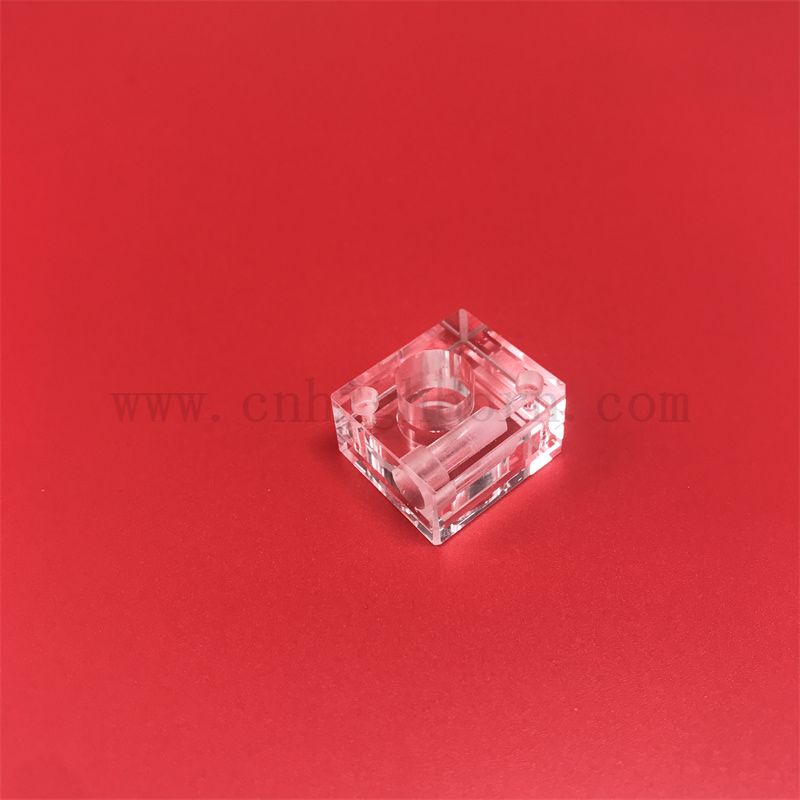 Analiza chemiczna 10 mm Ścieżka światła 190-2500 nm Zakres długości fali Mirco Kwarc Szklana kuwetka