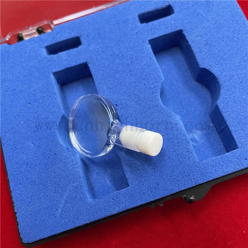 Wysoka precyzyjna spektrofotometr kwarc kuwetka fluorescencyjna przezroczysta szklana komórka optyczna z pokrywką