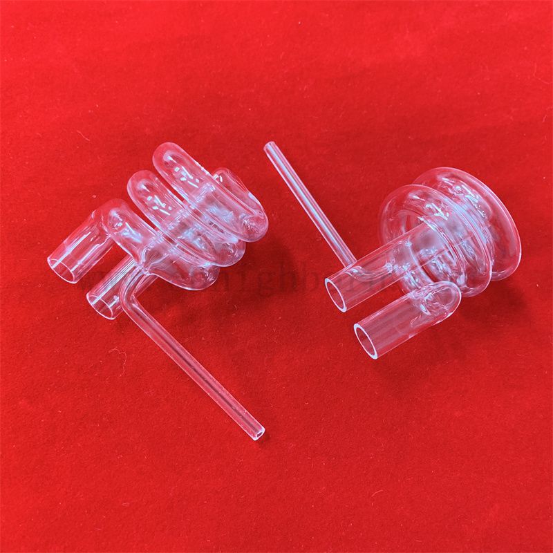 Odporność na ciepło dostosowane przezroczystą kwarcową kwarcową rurkę z cewki krzemionkowej