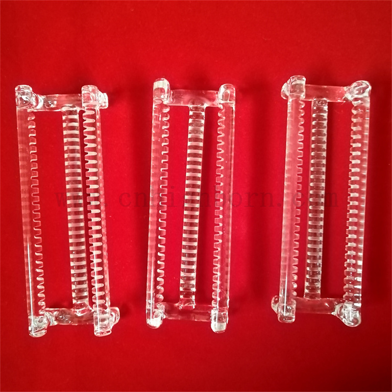 Instrument kwarcowy przezroczysty kwarcowy szklany łódź rozproszona kwarcowa opłatek do pieca