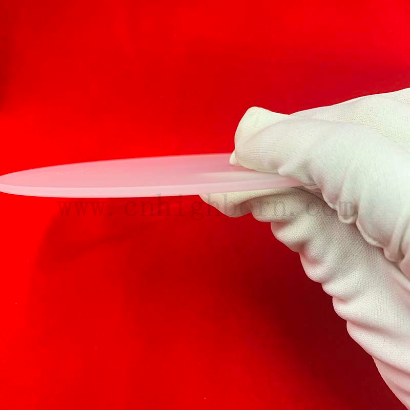 Stopionowa krzemionka szklana szklana płyta kwarcowa okrągła wafel kwarcowy