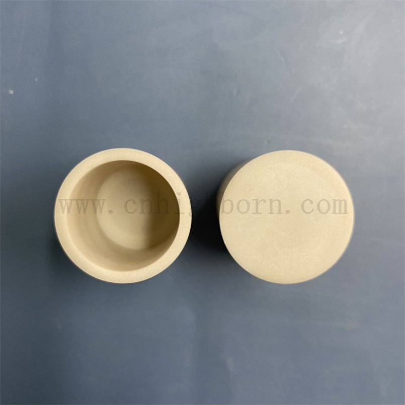 Wysoka przewodność cieplna azotek aluminiowy ALN Ceramiczny tyglu