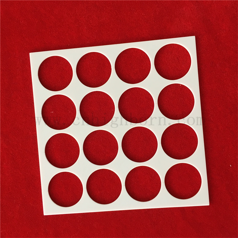 Alumina -laserowy substrat dostosowany arkusz ceramiczny Al2O3