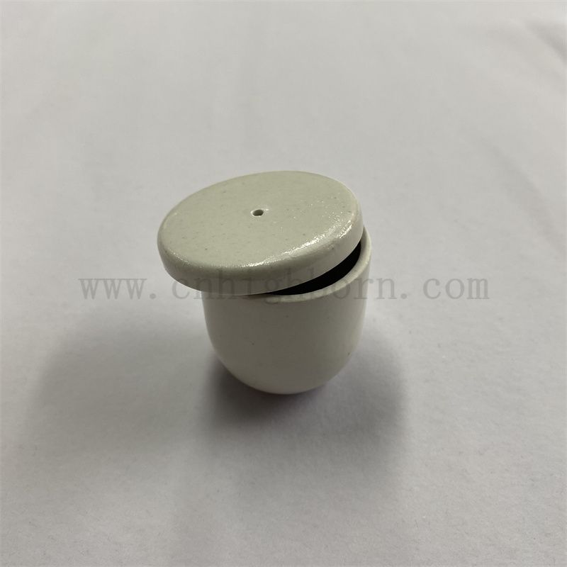 Laboratoryjne szklające wskaźniki G porcelanowy tygla do analizy chemicznej doniczka ceramiczna z pokrywką