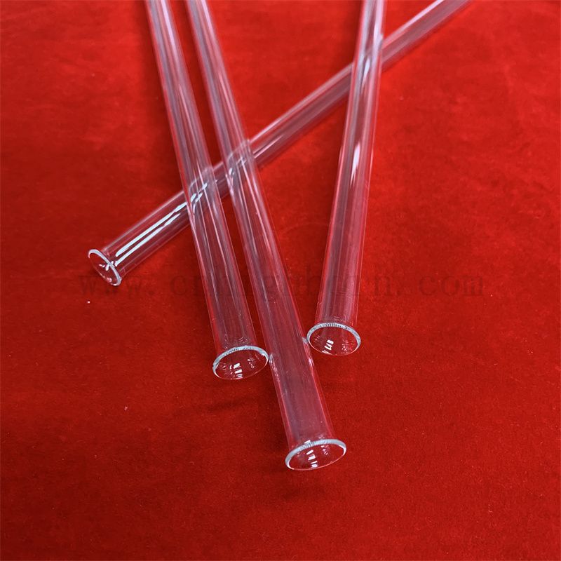 Dostosowywany rozmiar i kształt odporny na ciepło przezroczysty kwarcowy kwarc z krzemionką szklaną rurkę 