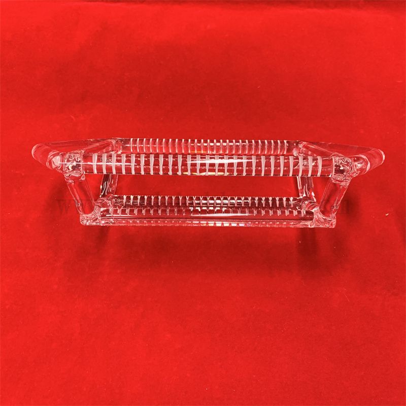  Badania laboratoryjne przezroczysty kwarcowy instrument przezroczysty stojak kwadratowy cylinder wkładka półprzewodnikowa kwarc szklany szklany przewoźnik płytki