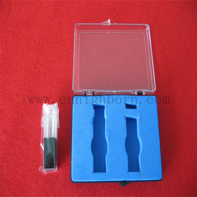 Przybory laboratoryjne standardowe czarne kwarcowe komórki przepływu mikro kuwety samozaparcie ciągłe przepływu komórki