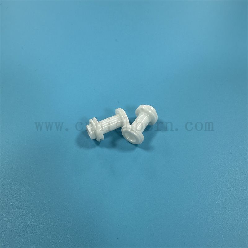 Stabilizowana cyrkonia itrium nieregularna część izolatora powierzchniowa polerowanie zro2 śruba ceramiczna