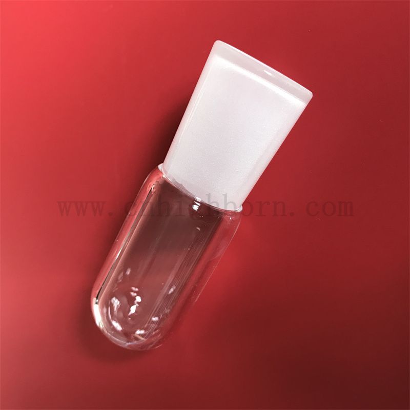 Przezroczystość odporności na ciepło, dostosowana kwarcowa krzemowa szklana rurka z okrągłym dnem i matowymi ustami