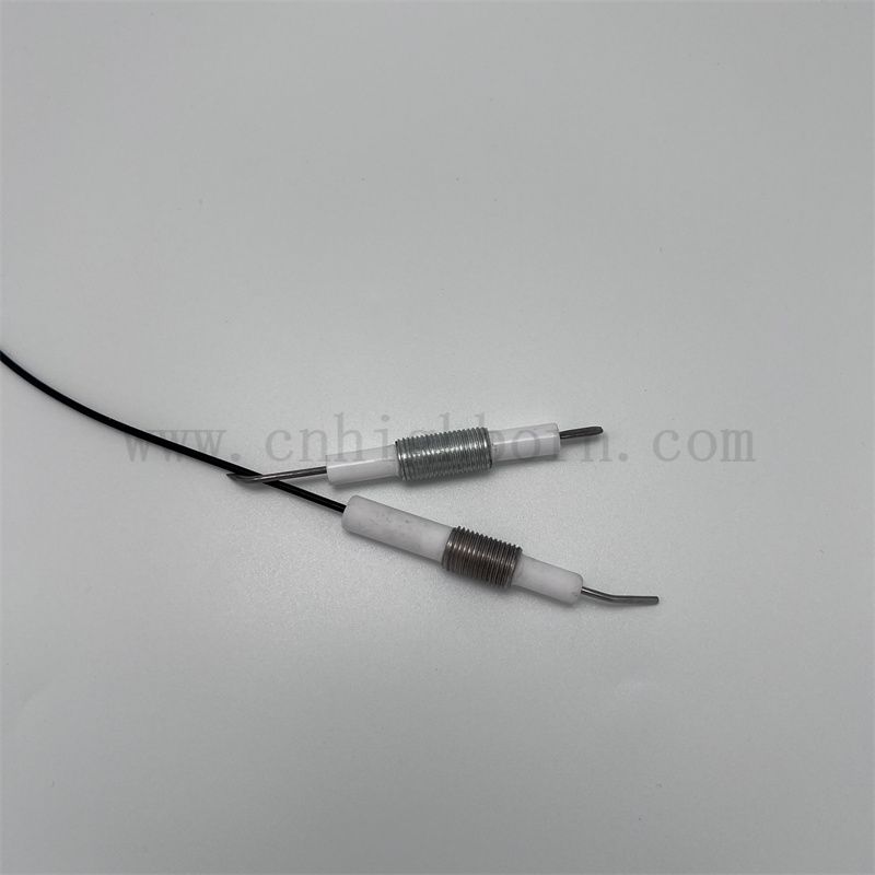 95% AL2O3 Alumina ceramiczna kocioł zapłonowy elektrodę piezoelektryczną ceramiczną zapalnik cieczy zapalnik