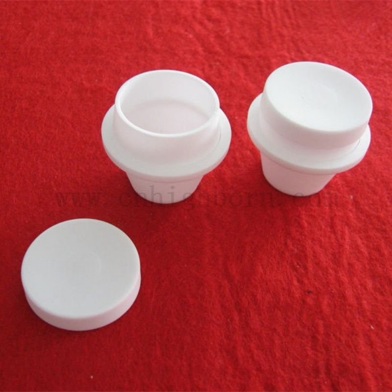Oporność w wysokiej temperaturze Leco tga alumina ceramiczny tygiel z LID LAB AL2O3 TEGHTING