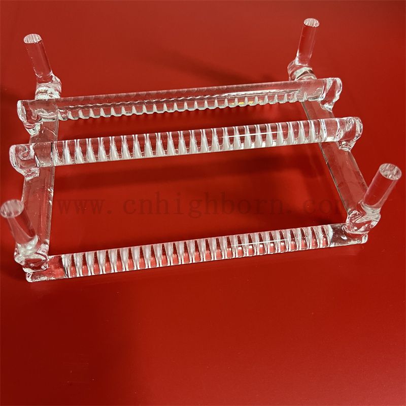 Odporność na ciepło Dostosowane laboratoryjne szklane kwarcowe kwarcowe kwarcowe kwarcowe łódź