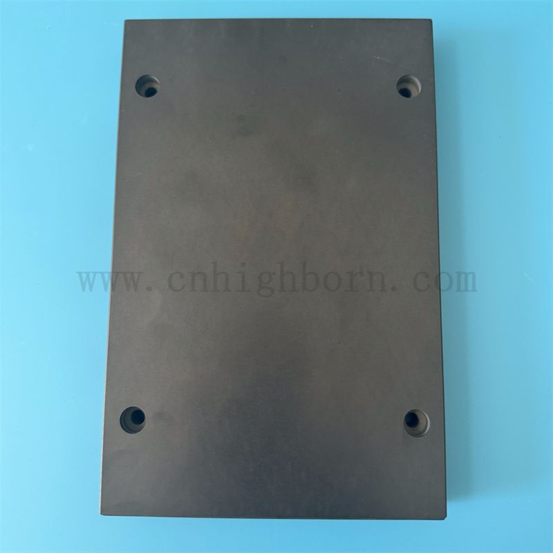 Dostosowany Sic Ceramic Plate Silicon Carbide Board Ceramiczny kawałek z otworami