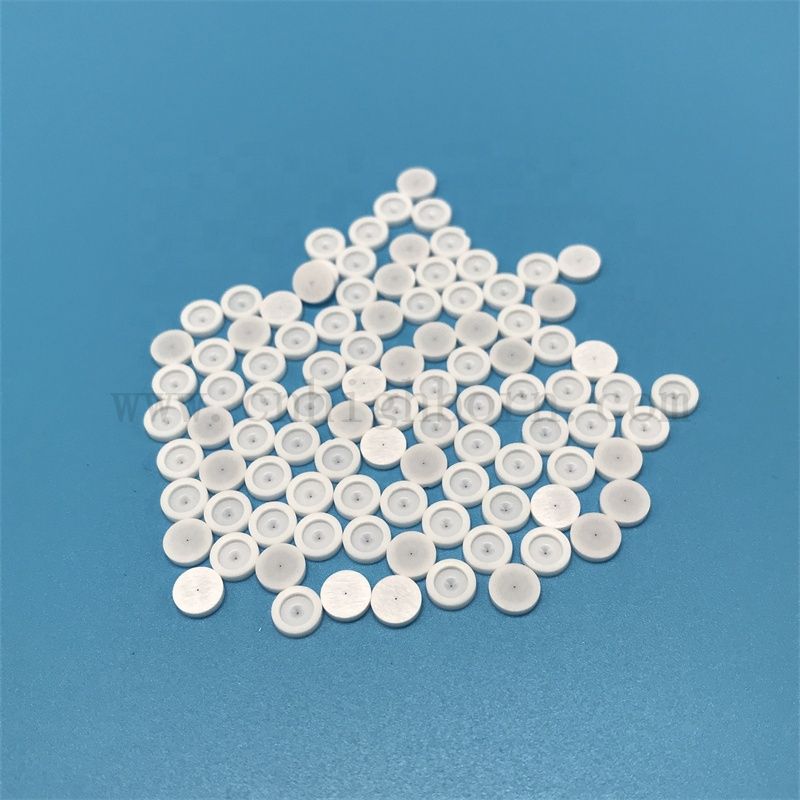 Izolator biała cyrkonia nieregularna część Stabilizowana itrum dysza z mgły ceramicznej ZRO2