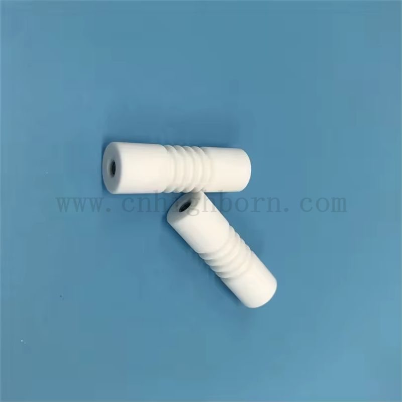Dostosowany Macor Solid Wał Machinowalny szklany gwint ceramiczny z wkładkami SS