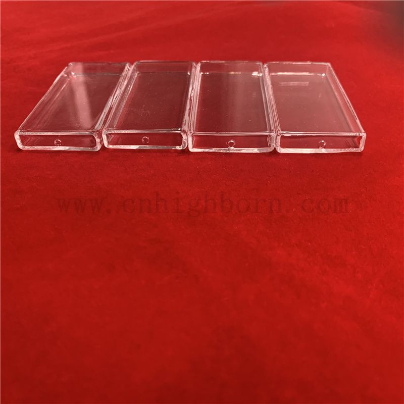 Odporność na ciepło przezroczystą spersonalizowaną stopioną kwadratową rurkę kwarcową