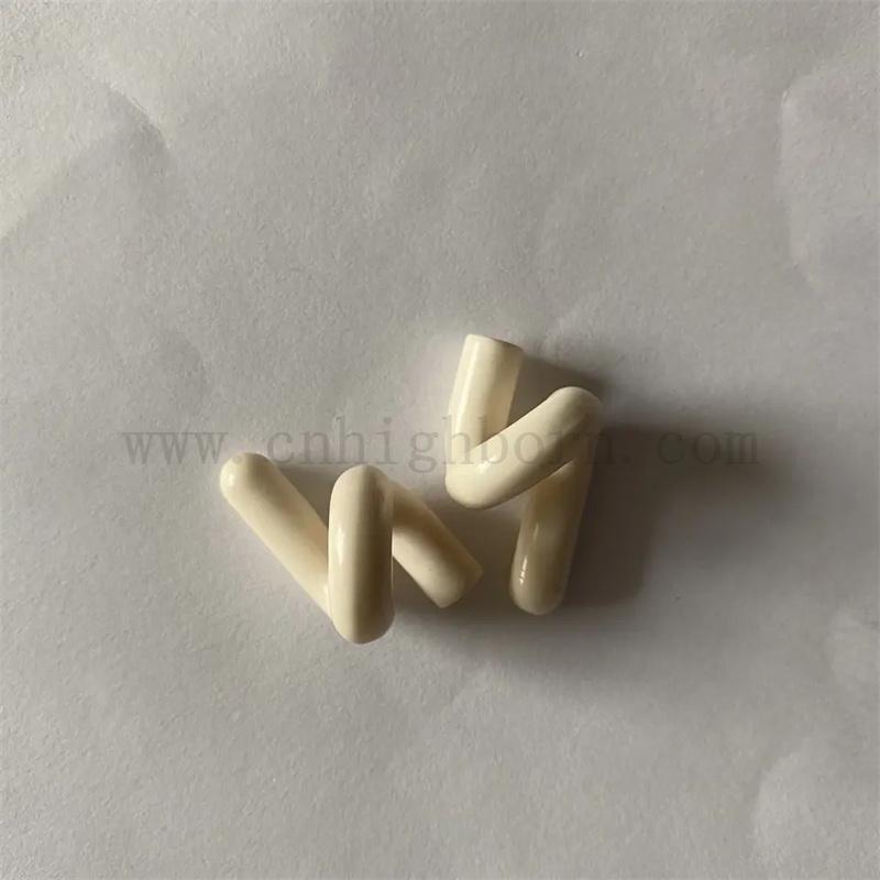 Odporność na zużycie Al2O3 Alumina Ceramiczna Przewodnik po przewodnikach Tekstile Pigtail Tekstile Pigtail