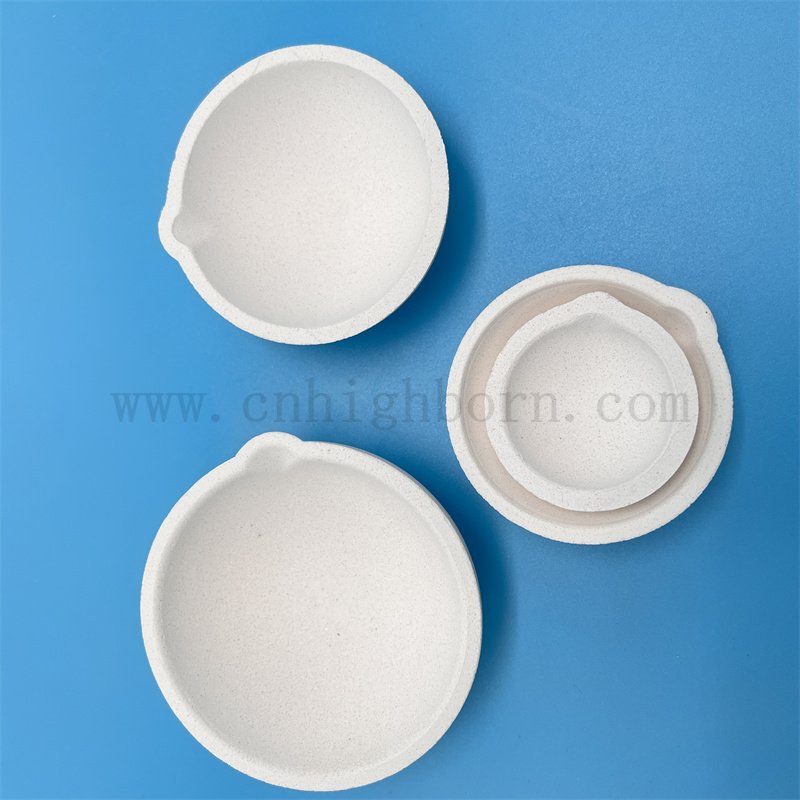 Dostosowane laboratoryjne złoto miska kwarcowa kwarcowa kwarcowa tygla krzemionki