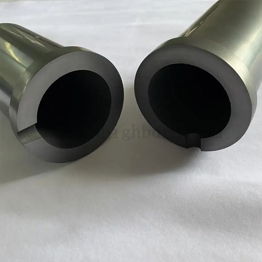 Odporne na temperaturę krzemowe węglika ceramiczne grafit grafit z rękawem kwarcowym do pieca indukcyjnego