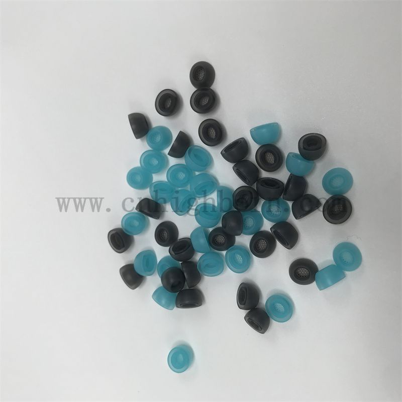 Niestandardowe wysokiej jakości miękkie i wygodne silikonowe gumowe zatyczki do uszu nakłada na słuchawkę do słuchawki