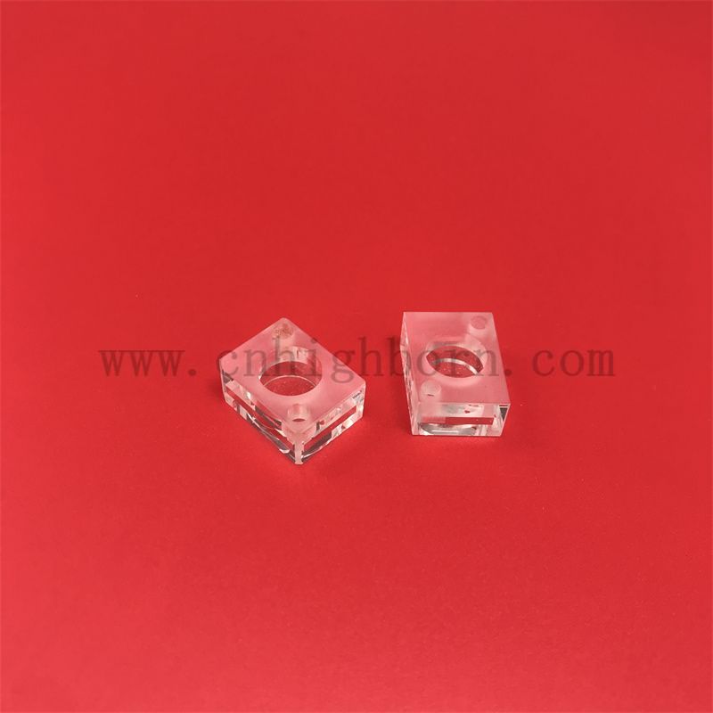 Badania laboratoryjne instrumenty kwarcowe pół-mikro fluorometr UV kwarc szklany