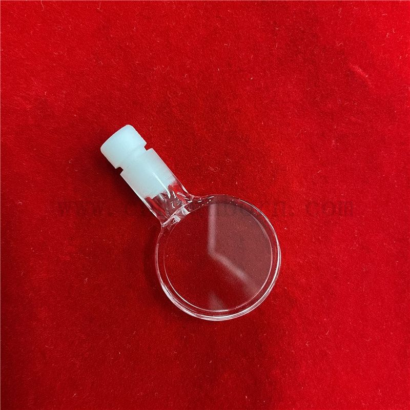 Wysoka precyzyjna spektrofotometr kwarc kuwetka fluorescencyjna przezroczysta szklana komórka optyczna z pokrywką