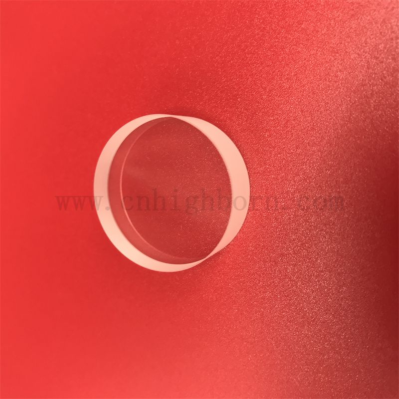 Dostosowany okrągły przezroczysty grubość 10 mm szafirowy szklany soczewka