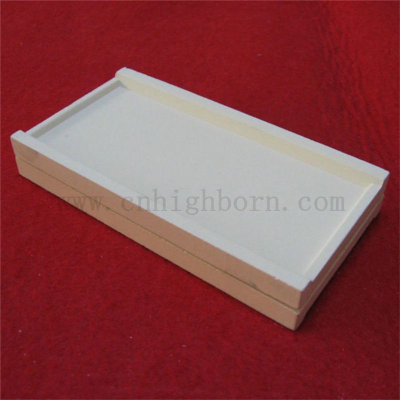 Izolator stabilność wapnia cyrkonia sagger spersonalizowana oporność ogniotrwałe zro2 taca ceramiczna