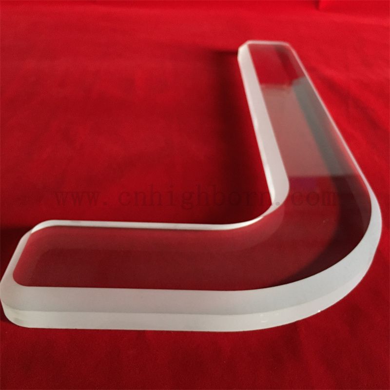 Dostosowany specjalny kształt kroku przezroczystą szklaną płytkę kwarcową