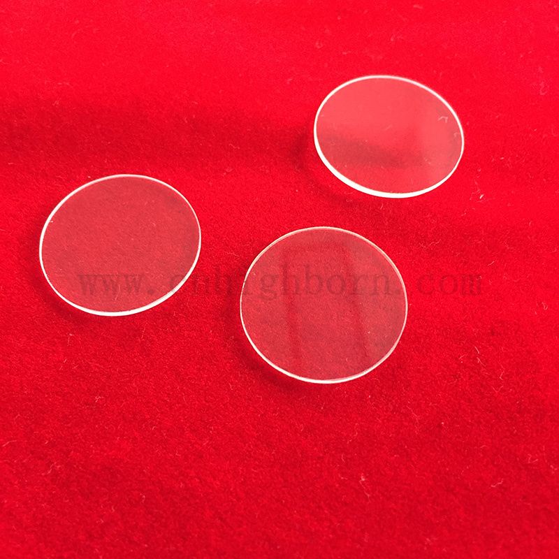 Dostosowany przezroczysty okrągłe odporność na ciepło z połączonym szklanym dyskem krzemionki