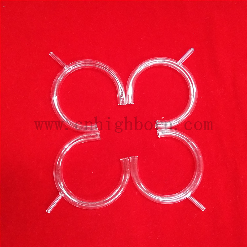 Odporność na ciepło Dostosowany przezroczysty kwarc krzemionkowy C Kształtowa Rurka