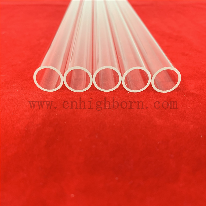 Dostosowany rozmiar przezroczyste kwarcowe połączone szklane rurki