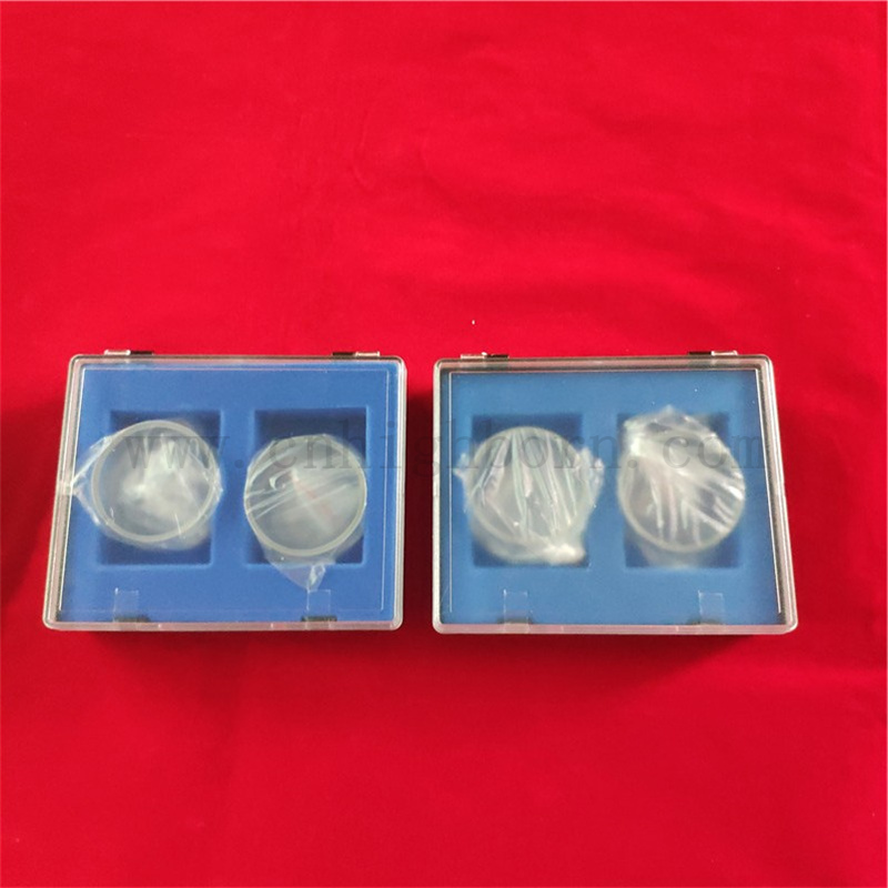 Przezroczyste komórki kwarcowe do pomiarów odbicia 12 ml cylindryczne komórki szklane okrągłe spektrofotometr kwarcowa kuwetka