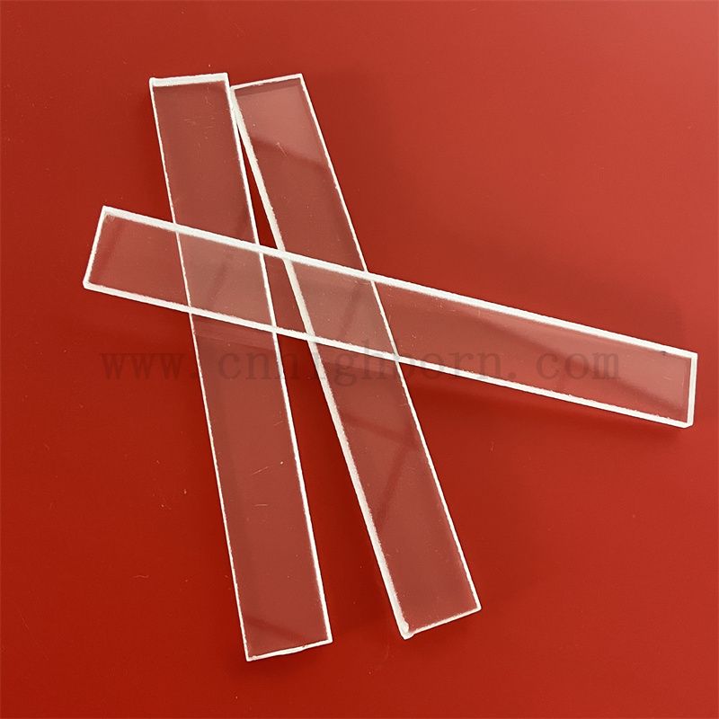 Chemia odporność na korozję prostokąta przezroczysty kwarcowy arkusz szklany