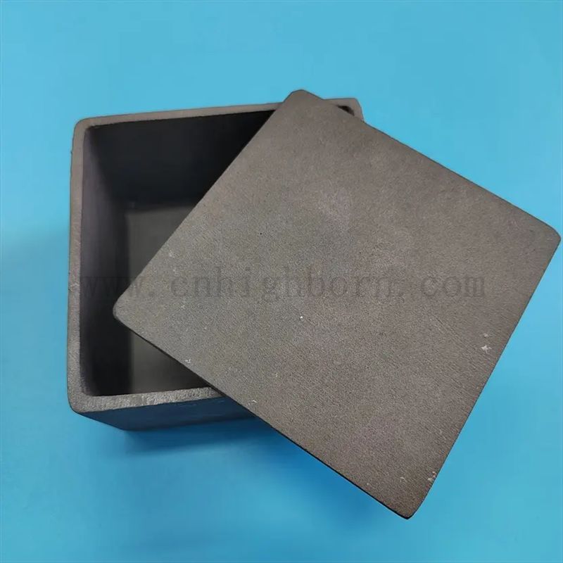 Wysoki temperatura krzemowa kwadratowa węglika kwadratowa ssicowa część ceramiczna z pokrywką