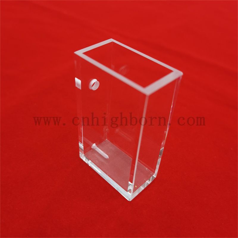 Spektrometr laboratoryjny Clear Duża komórka UV 10 mm Długość ścieżki Kwarc Szklana kuwetka szklana kuwata optyczna