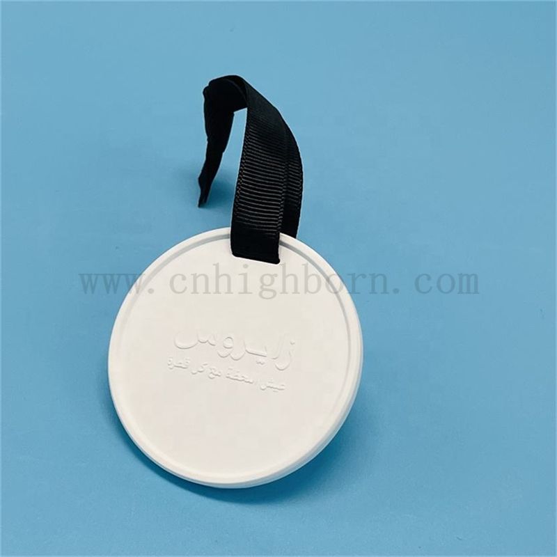 Niestandardowe wytłoczone logo dyfuzor wiszący zapachowy kamień z wstążką