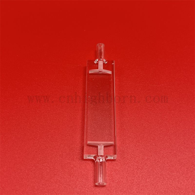 Laboratoryjne oprogramowanie szkła spektrofotomete kwarcowe szklane kuwetę mikro przepływ