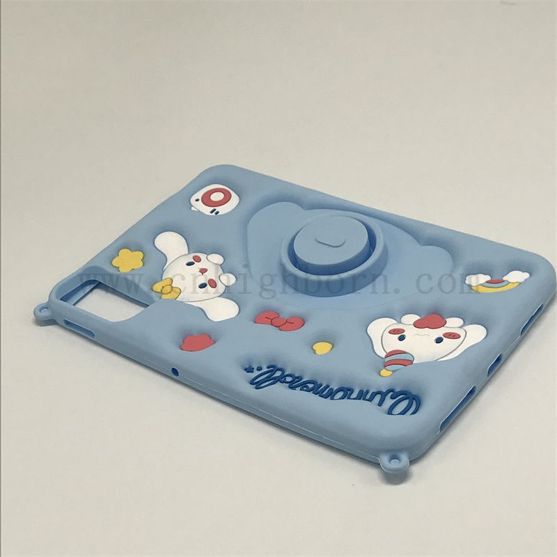 Niebieski kolor silastycznej osłony ochronnej silikonowa gumowa skorupa iPad 