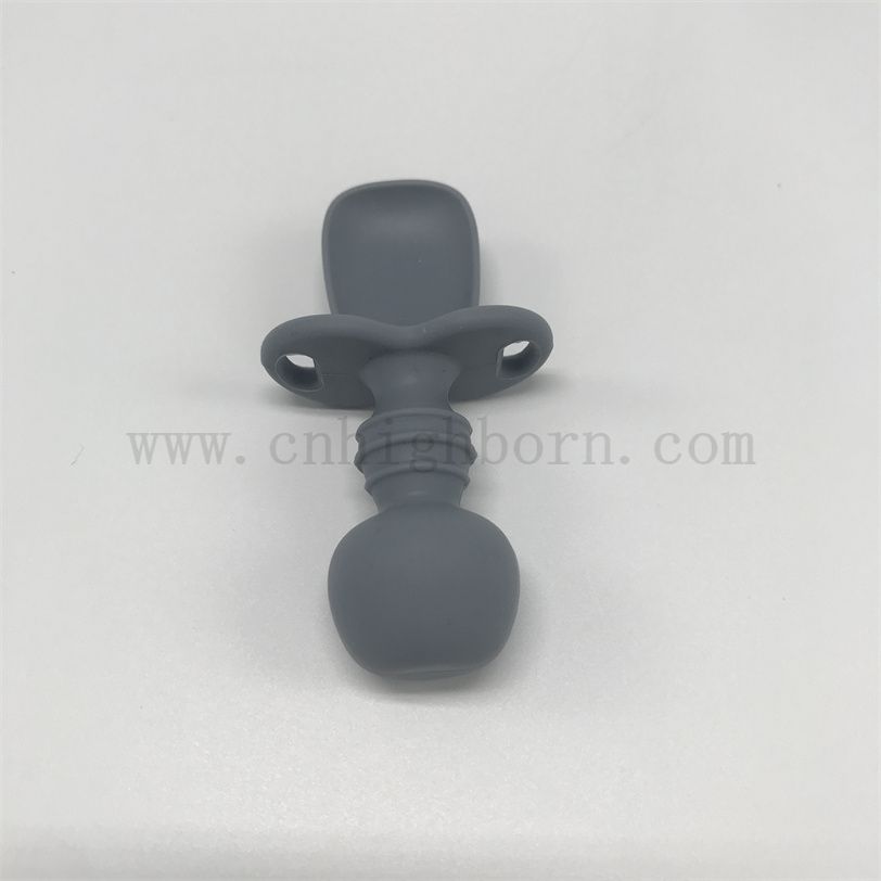  Klasa spożywcza Silastyczna łyżka dla niemowląt silikonowa gumowa łyżka obiadowa