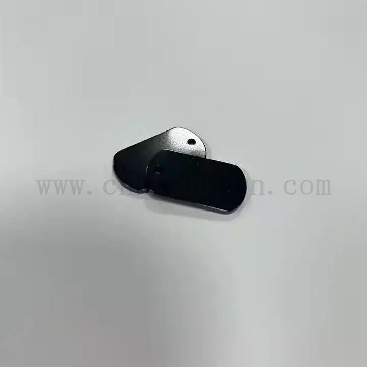 Dostosowany czarny talerz cyrkonowy polerowany ceramiczny zro2 kawałek