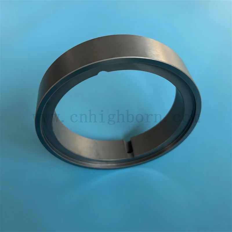 Izolator krzemowy krzak z węglikiem krzemowy spiekany czarny pierścień ceramiczny