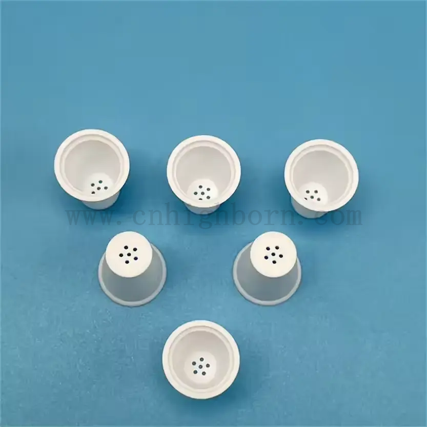 Otrzymanie oporności w wysokiej temperaturze ceramiczny kubek olejowy do ziołowej ulatniania się AL2O3 Ceramiczny tygiel