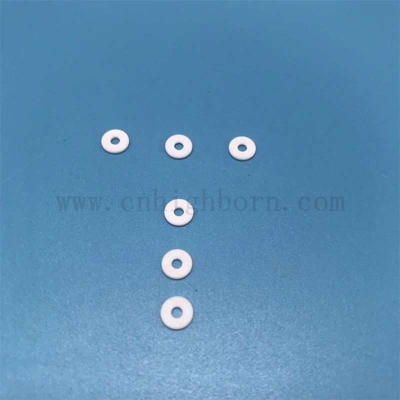  Niestandardowe części ceramiczne w kształcie prostokątnej macor arkusz pierścieniowy Machinowalny szklany dysk ceramiczny