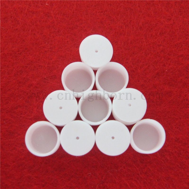 D6,8 x H4mm 99% AL2O3 Analiza termiczna Ceramiczna doniczka do ogrzewania glinu tygla
