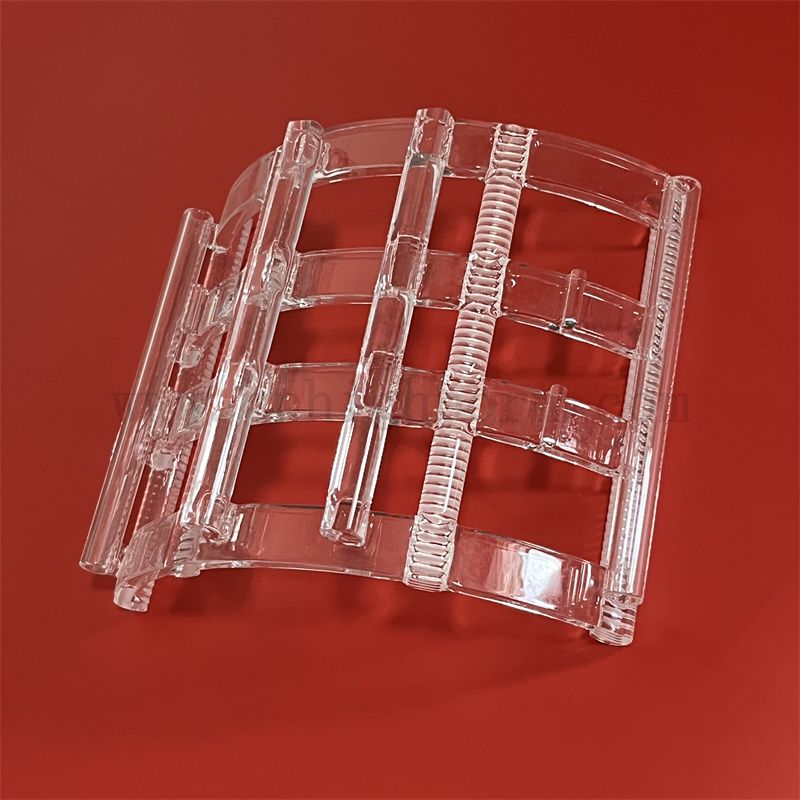 Fabryka dostarczająca energia słoneczna dostosowana przez przezroczystą stopioną krzemionkę kwarcową szklaną łódź opłatek