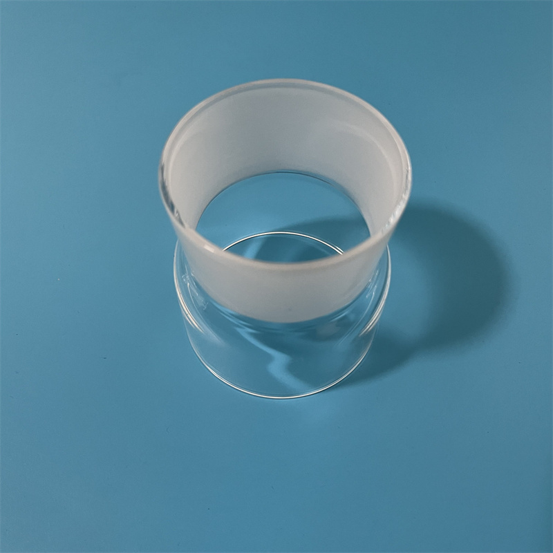 Dostosowana przezroczysta szklana rurka kwarcowa z matkowymi ustami